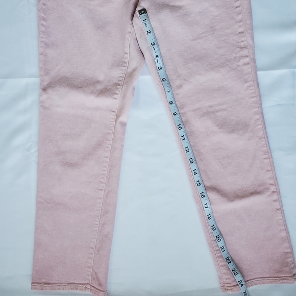 High Rise Button Fly Slim Straight Cropped Jeans Size 6 - Picture 16 of 16